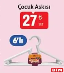 ÇOCUK ASKISI 6'LI ÇOCUK ASKISI 6'LI